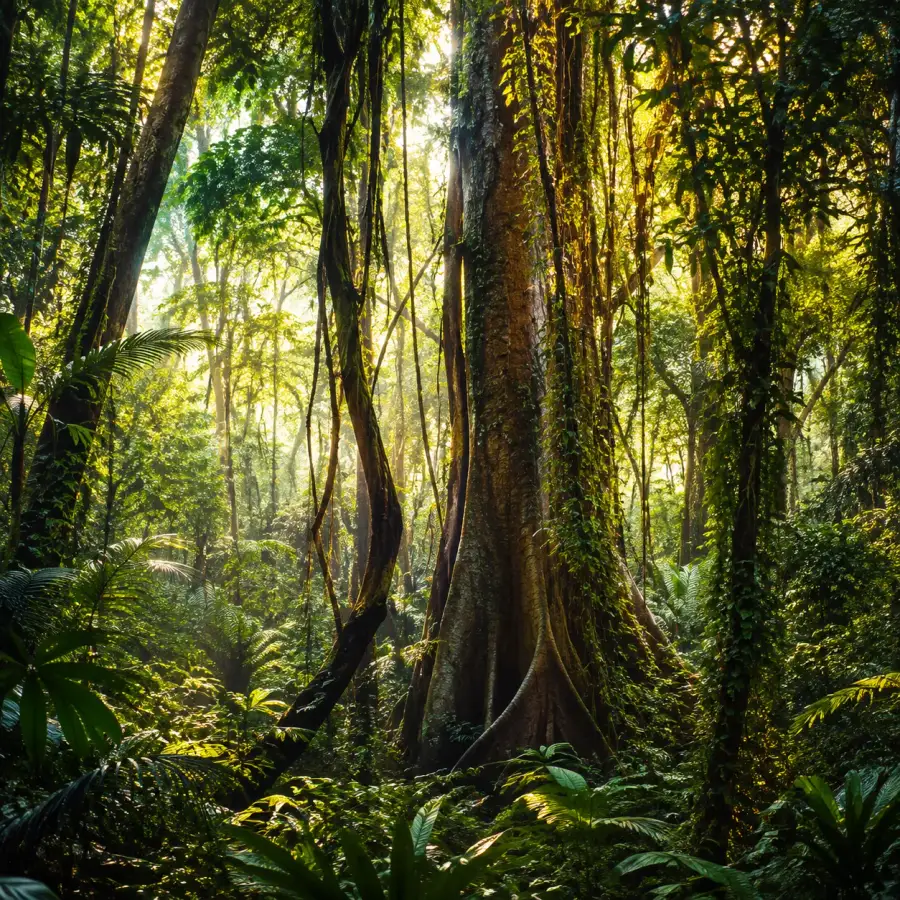 Tropical rainforest of Xishuangbanna in Yunnan, China